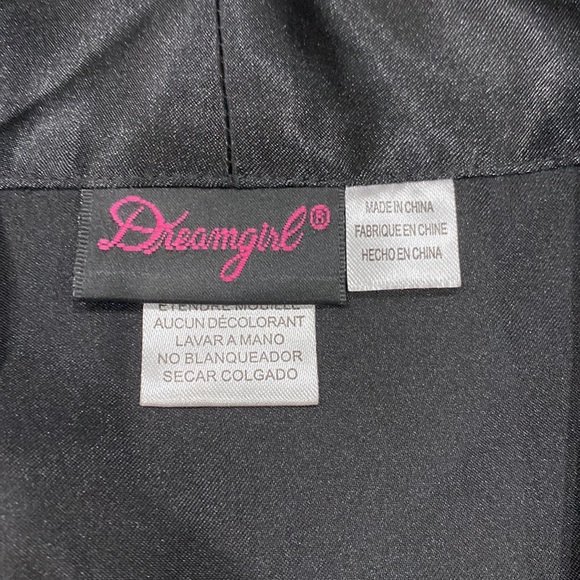Dreamgirl Satin Robe Plus Size (1X/2X) - Picture 3 of 6
